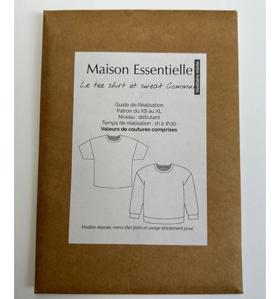 Patron le sweat commun MIXTE - Maison Essentielle