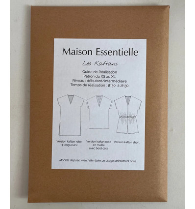 Patron “Les Kaftans” - Maison Essentielle