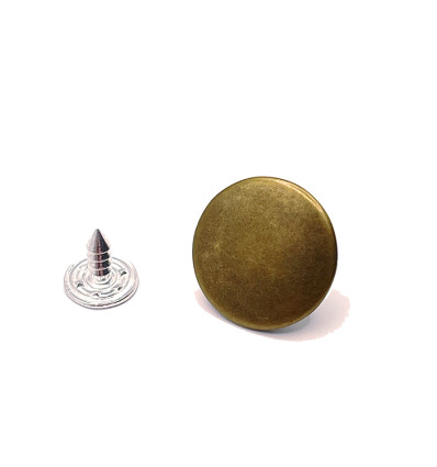 Bouton de jeans mat bronze