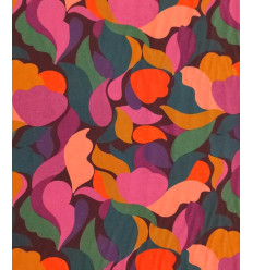 Viscose stretch dark puprle