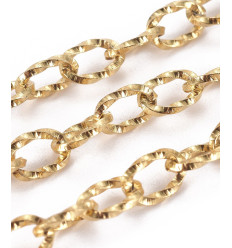 Chaine twisté ovale acier inoxydable (10cm)
