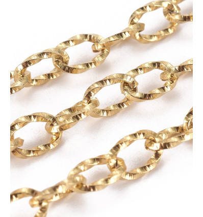 Chaine twisté ovale acier inoxydable (10cm)