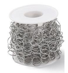 Chaine grands anneaux rond acier inoxydable (10cm)