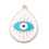 Pendentif goutte émaillée oeil grec