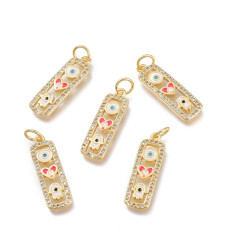 Pendentif plaque porte bonheur