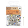 200 pcs - Epingles têtes de verre multicolore