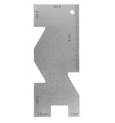 Règle à ourlet en métal