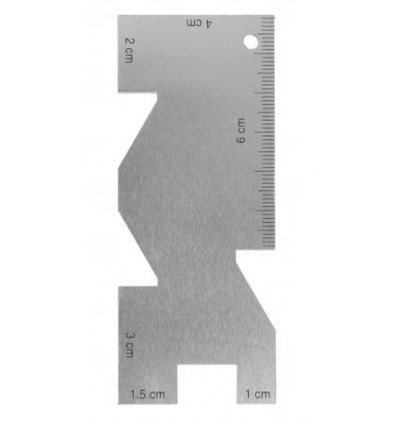 Règle à ourlet en métal