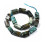 10mm - Chapelet pierre tube- turquoise africaine