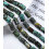 10mm - Chapelet pierre tube- turquoise africaine