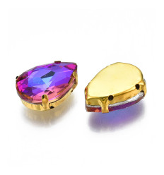 18mm - Strass à coudre - goutte