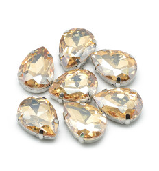 14mm - Strass à coudre - goutte