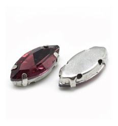 15mm - Strass à coudre - amande