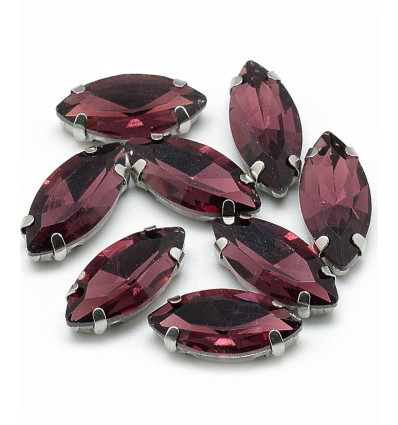 15mm - Strass à coudre - amande