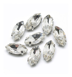 15mm - Strass à coudre - amande