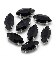 15mm - Strass à coudre - amande