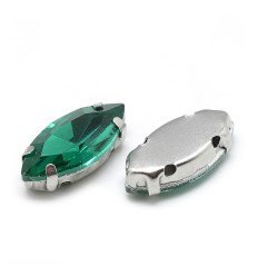 15mm - Strass à coudre - amande