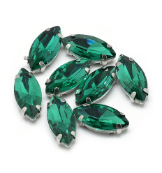 15mm - Strass à coudre - amande