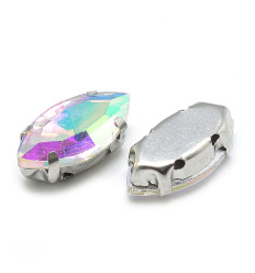 15mm - Strass à coudre - amande