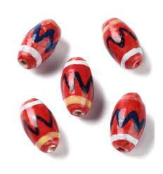 Perle olive en porcelaine - ardoise