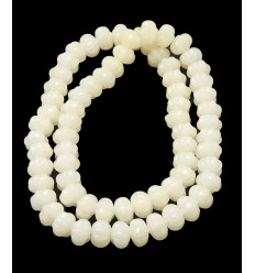 Chapelet perles pumpkins en verre