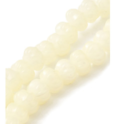 Chapelet perles pumpkins en verre