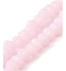 Chapelet perles pumpkins en verre