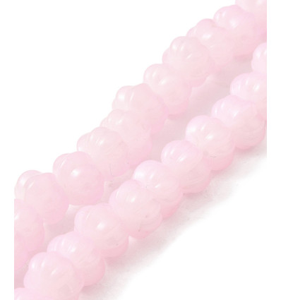 Chapelet perles pumpkins en verre