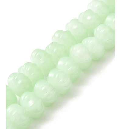 Chapelet perles pumpkins en verre