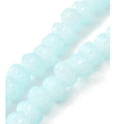 Chapelet perles pumpkins en verre