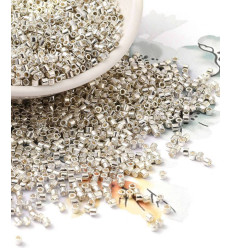 2mm - Petites perles tubes de verre