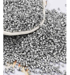 2mm - Petites perles tubes de verre