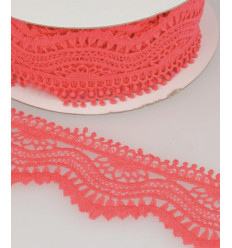 Galon guipure vague néon (10cm)