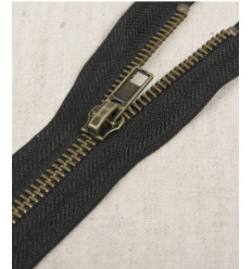 30 cm - zip séparable métal Ivoire