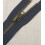 30 cm - zip séparable métal Noir