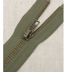 30 cm - zip séparable métal Marine