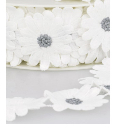 Galon guipure grosses fleurs (10cm)