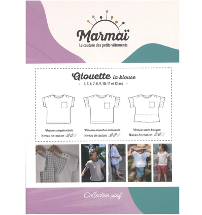 Patron Alouette la blouse mixte | Du 6 mois au 12 ans