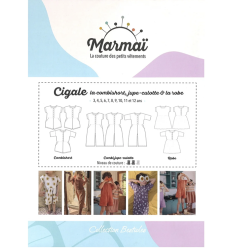 Patron cigale la combi & la robe jersey | Du 3 au 12 ans
