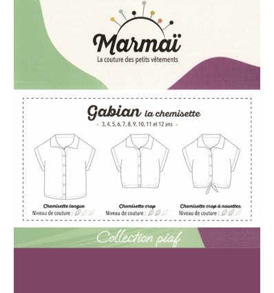 Patron Gabian la chemisette | Du 3 au 12 ans
