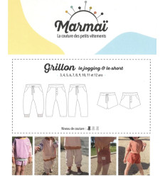 Patron Grillon le jogging & le short | Du 3 au 12 ans