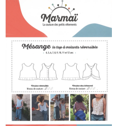 Patron Mésange le top réversible | Du 6 mois au 12 ans