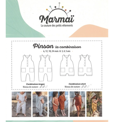 Patron Pinson la combinaison | Du 6 mois au 5 ans