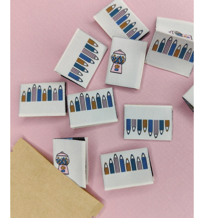 Etiquettes à coudre “Bubble gum”
