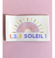 Etiquettes à coudre “1, 2, 3 Soleil”