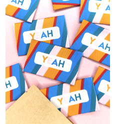 Etiquettes à coudre “Yeah”