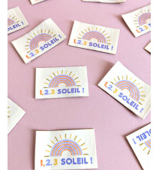 Etiquettes à coudre “1, 2, 3 Soleil”