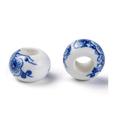 Perle boulier en porcelaine