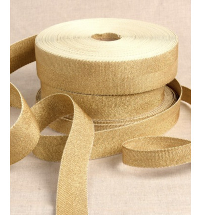 30mm - Sangle Lurex dorée