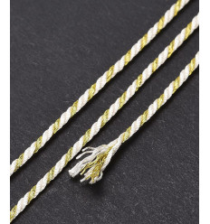 Cordon indien torsadé lurex (1m)
